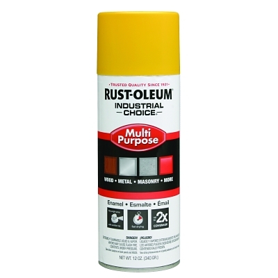 SAFETY YELLOW IND. CHOICE PAINT 12OZ. FIL.WT